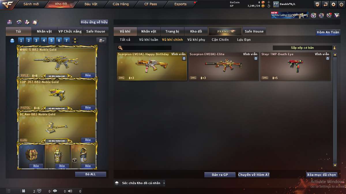 shop acc cf uy tin gia re